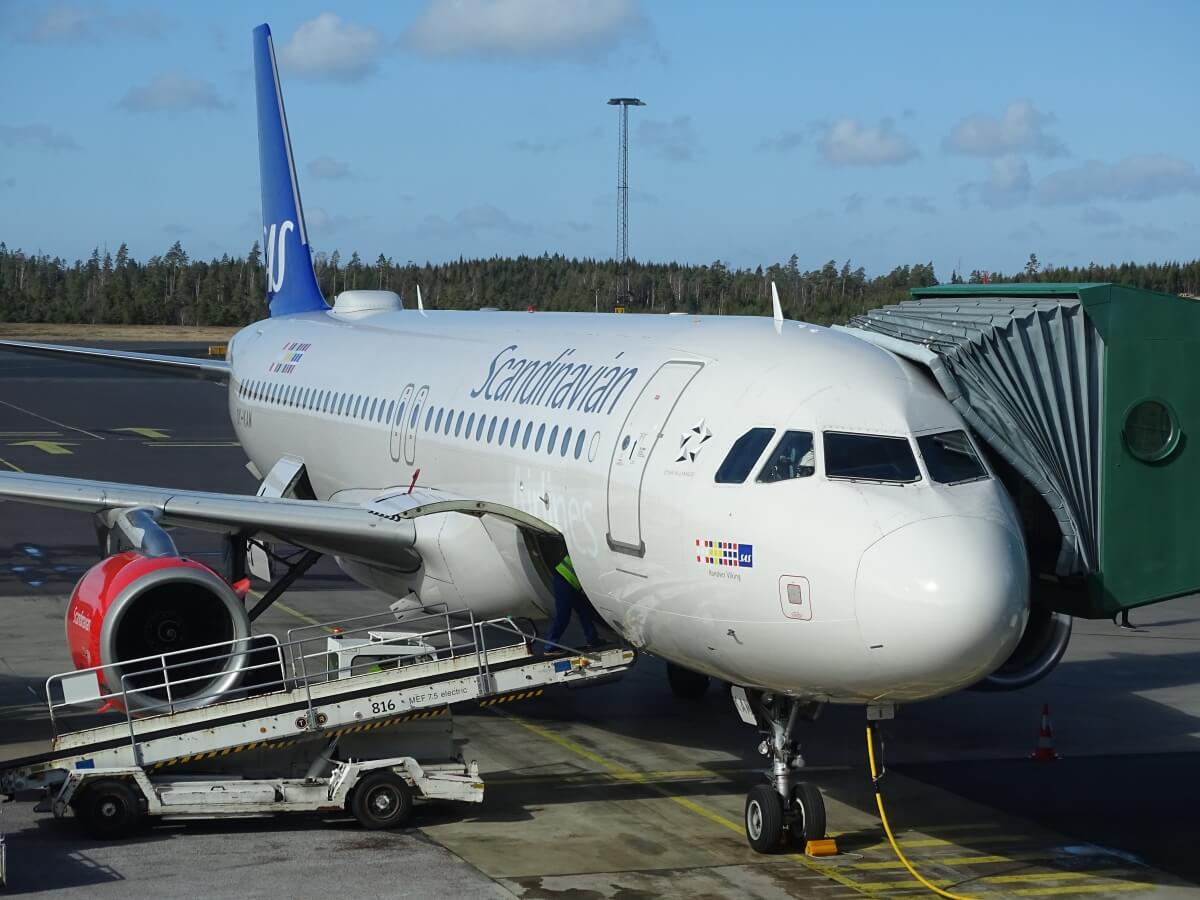 flygplan flygplats sas airlines